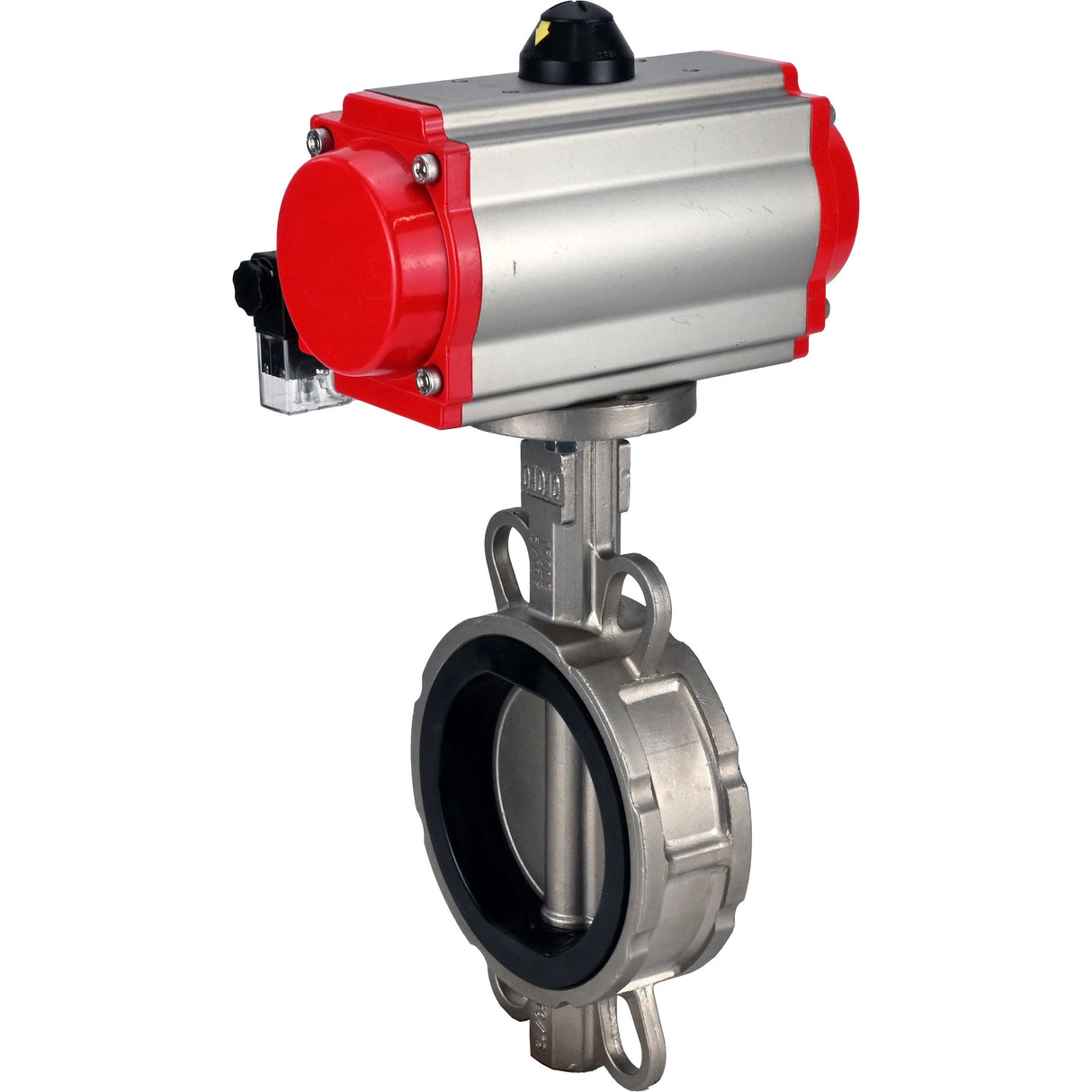 Wasserabsperrklappe Elephant 316l-epdm-sa-4m310-110/220, Gehäusematerial – Edelstahl AISI 316L, Scheibenmaterial – Edelstahl AISI 316L, Dichtung – EPDM, pneumatischer Antrieb betätigt