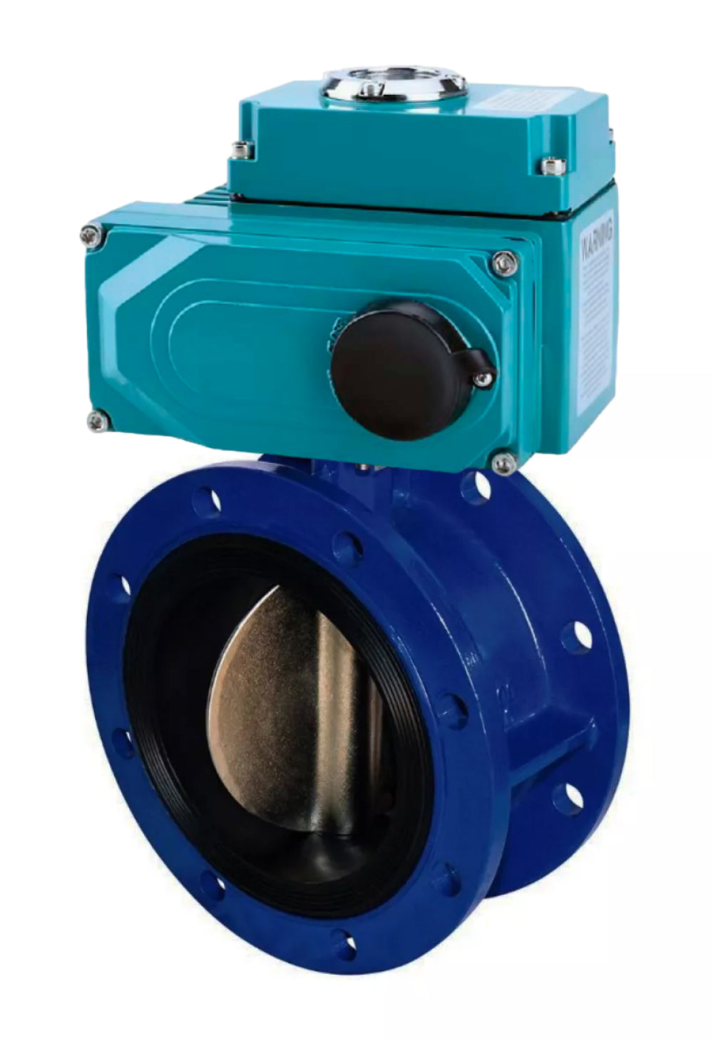 Wasser-Schmetterlingsventil Elephant WBV1331E-2W-F-H, Gehäusematerial - Gusseisen GGG40/EN-GJS-400-15, Scheibenmaterial - Edelstahl AISI 304, Dichtung - EPDM, elektrischer Antrieb QT-N-EM-O1-220VAC-U1 HARK