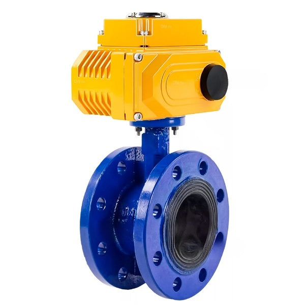 Wasser-Schmetterlingsventil Elephant WBV1331E-2W-F-H, Gehäusematerial - Gusseisen GGG40/EN-GJS-400-15, Scheibenmaterial - Edelstahl AISI 304, Dichtung - EPDM, elektrischer Antrieb QT-N-xEM-O1 220V