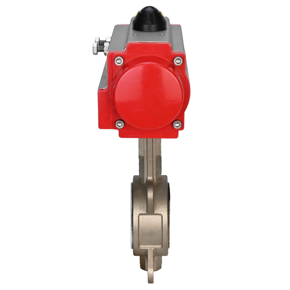 Wasserabsperrklappe Elephant 316l-ptfe-elephant-sa, Gehäusematerial – Edelstahl AISI 316L, Scheibenmaterial – Edelstahl AISI 316L, Dichtung – PTFE, pneumatischer Antrieb betätigt