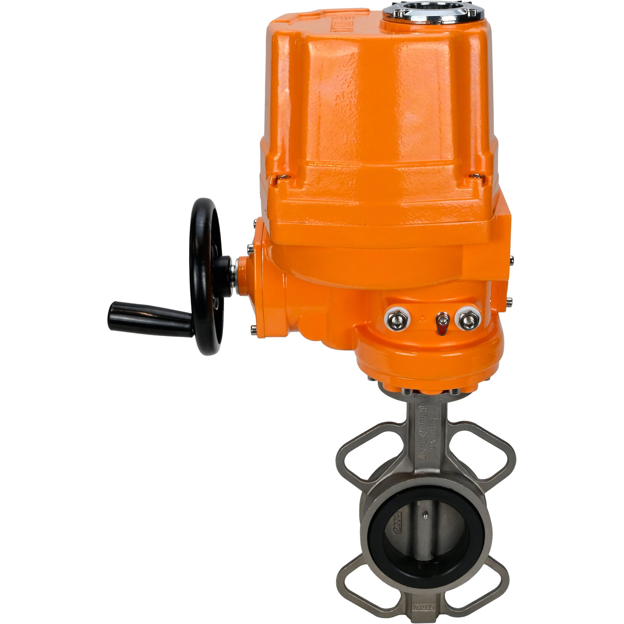 Wasserabsperrklappe Elephant 316l-316l-viton-elephant-ex-110/220, Gehäusematerial – Edelstahl AISI 316L, Scheibenmaterial – Edelstahl AISI 316L, Dichtung – VITON, elektrischer Antrieb betätigt