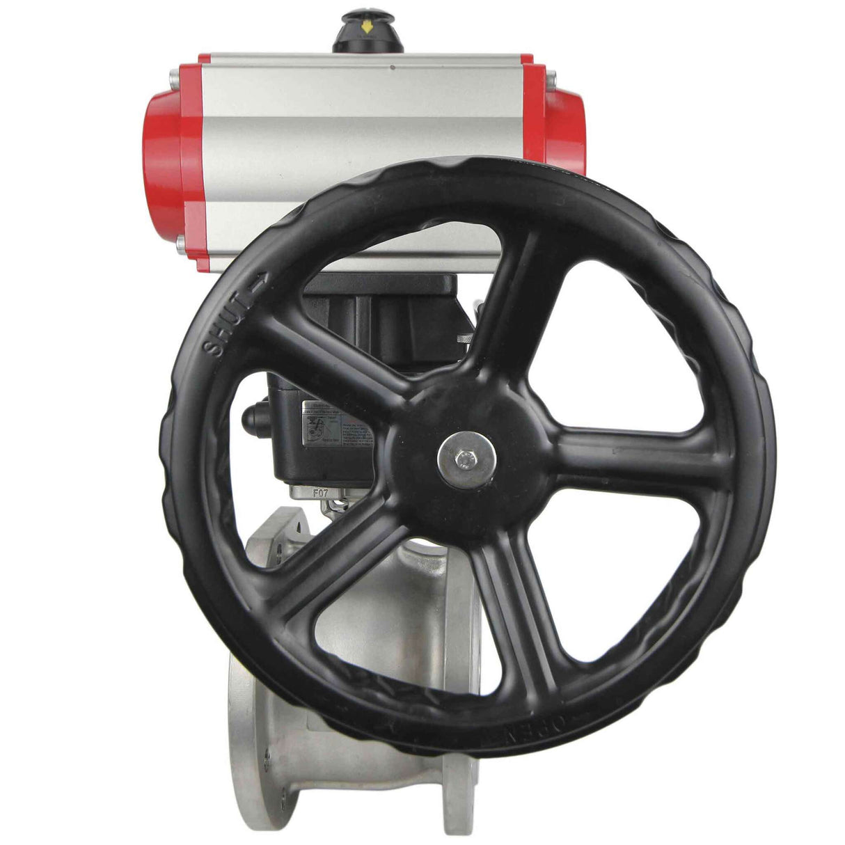 Kugelhahn aus Edelstahl Elephant kchmfp-elephant-da-hdm-4m310-24v, Gehäusematerial - Edelstahl AISI 316, Kugelmaterial - Edelstahl AISI 316, Dichtung - PTFE, pneumatisch betätigt