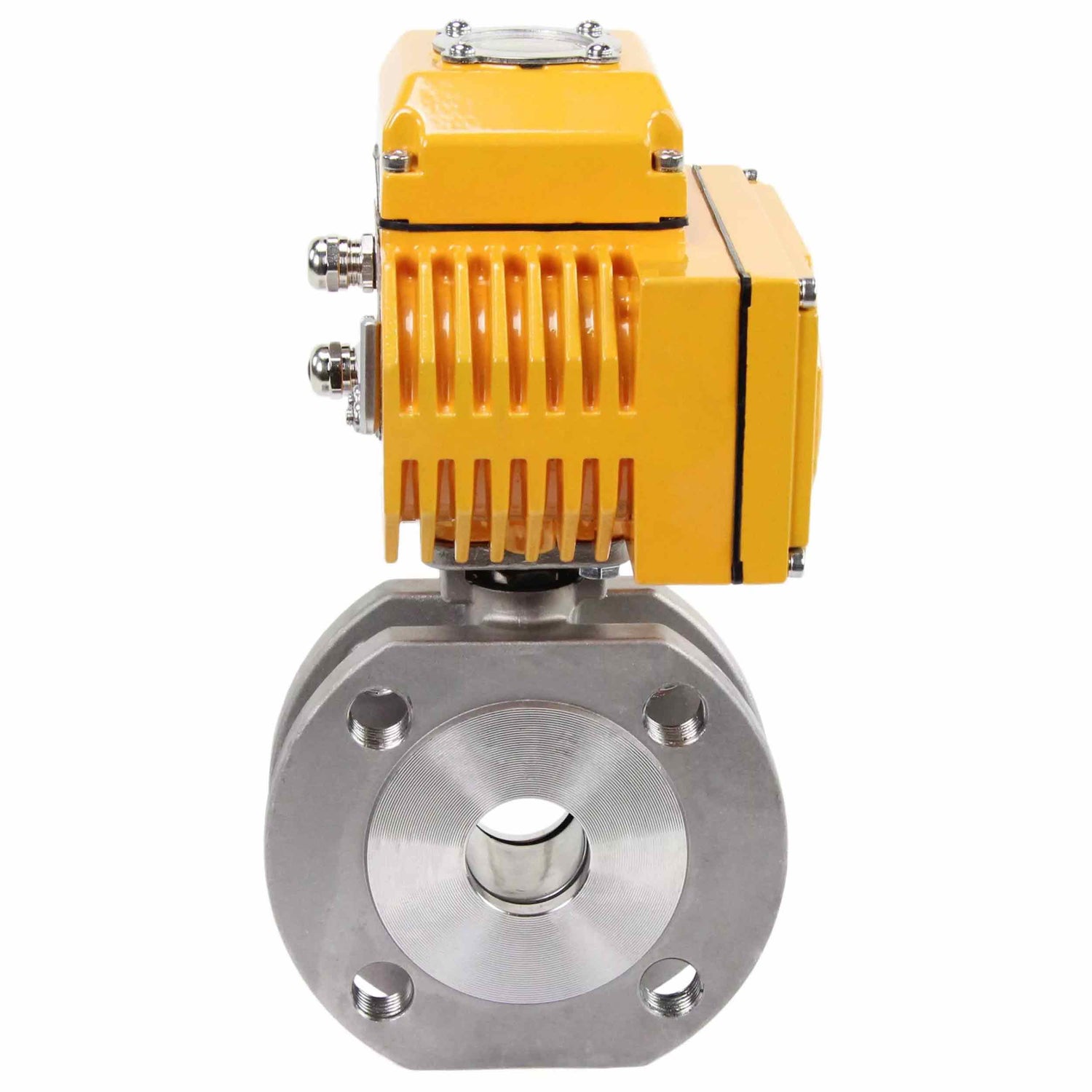 Edelstahl-Kugelhahn Elephant BV3232P-FP-Fb PSI232, Gehäuse - Edelstahl AISI 316, Dichtung - PTFE, voller Durchgang, Kompaktflansch, elektrischer Antrieb Elephant-003 24 V