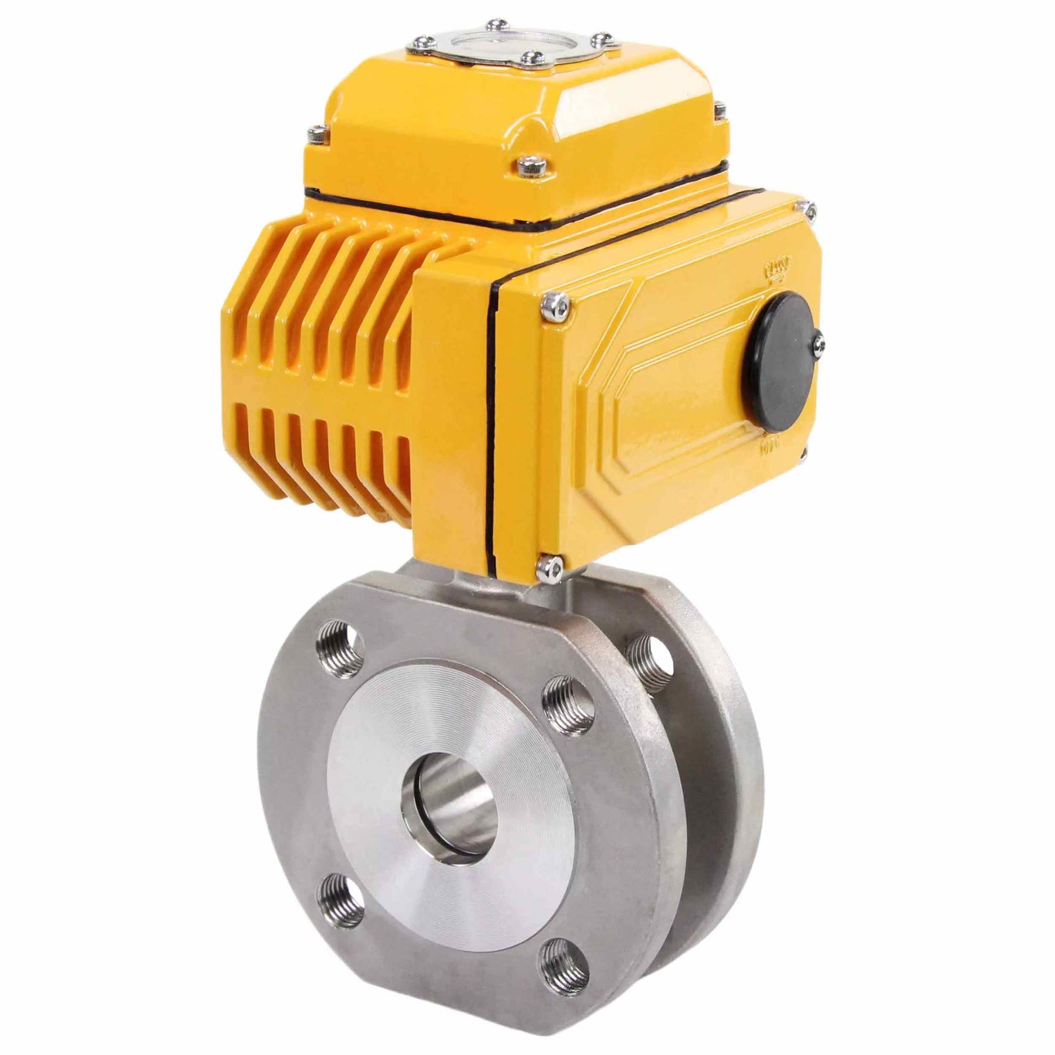 Edelstahl-Kugelhahn Elephant BV3232P-FP-Fb PSI232, Gehäuse - Edelstahl AISI 316, Dichtung - PTFE, voller Durchgang, Kompaktflansch, elektrischer Antrieb Elephant-003 24 V