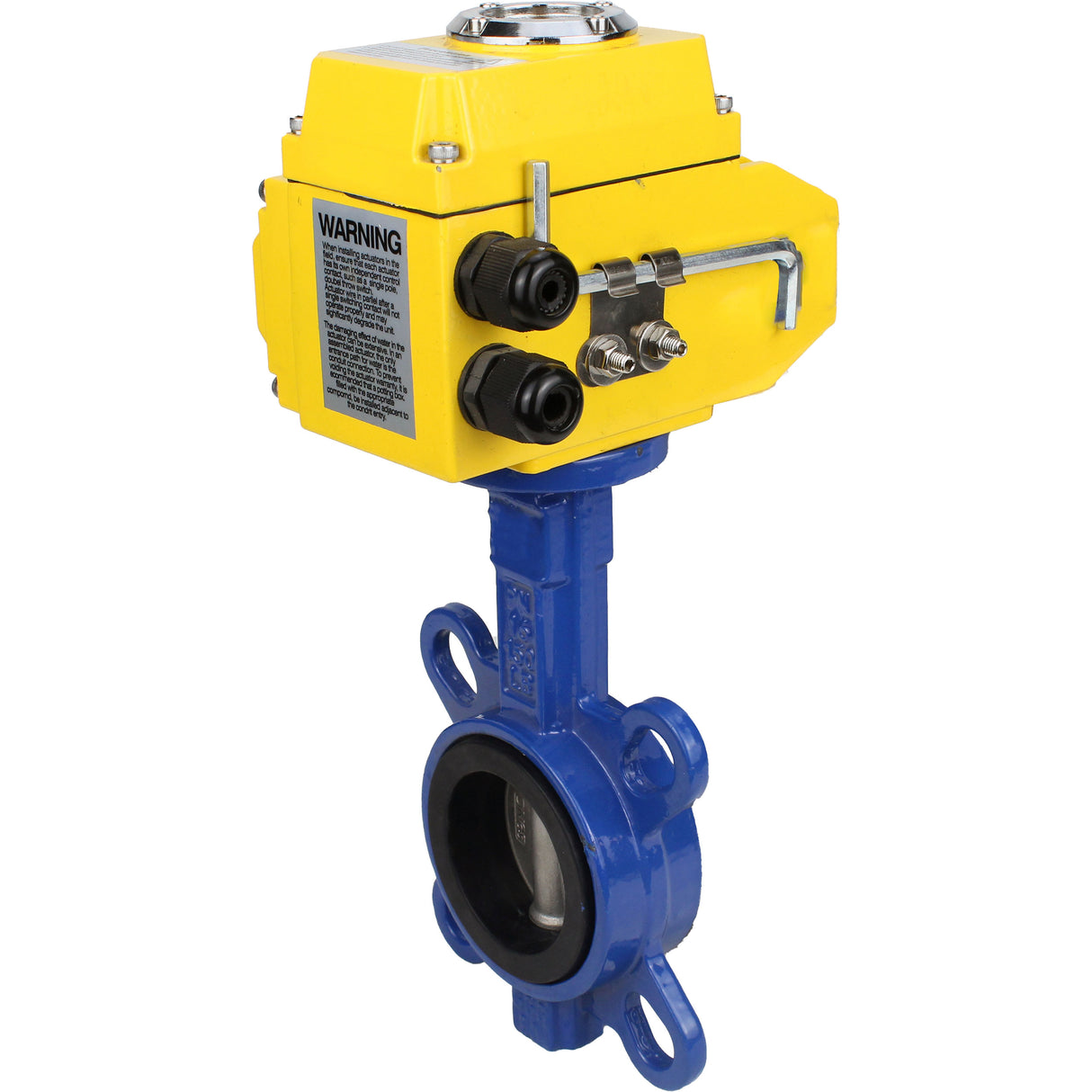 Wasser-Schmetterlingsventil Elephant ggg50-316l-epdm-elephant-110/220, Gehäusematerial - Gusseisen GGG50, Scheibenmaterial - Edelstahl AISI 316L, Dichtung - EPDM, elektrisch betätigter Antrieb