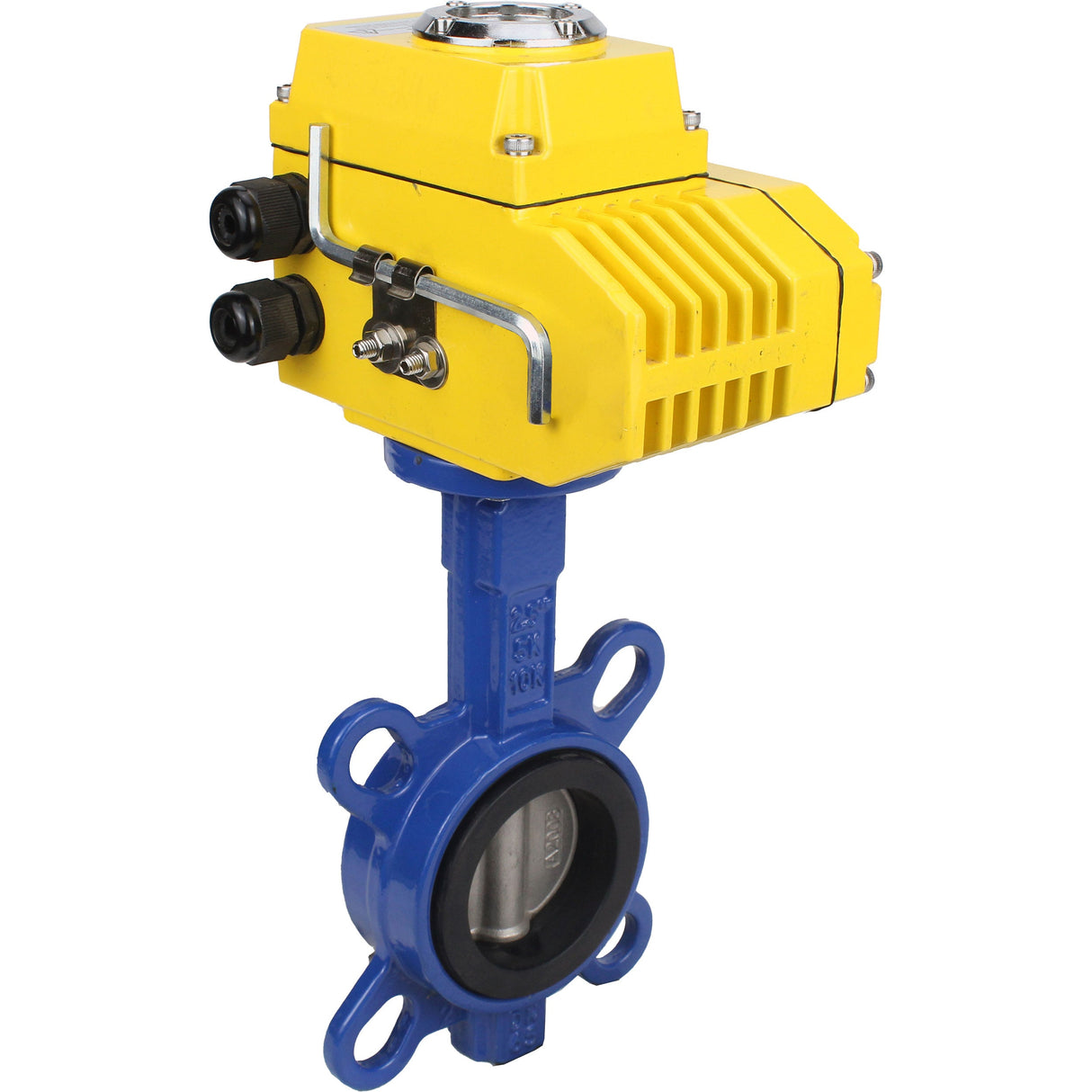 Wasser-Schmetterlingsventil Elephant ggg50-316l-epdm-elephant-110/220, Gehäusematerial - Gusseisen GGG50, Scheibenmaterial - Edelstahl AISI 316L, Dichtung - EPDM, elektrisch betätigter Antrieb