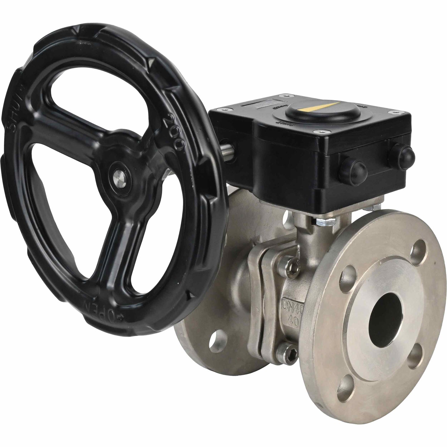 Kugelhahn aus Edelstahl Elephant kchfp ham, Gehäusematerial - Edelstahl AISI 316L, Kugelmaterial - Edelstahl AISI 316L, Dichtung - PTFE, handbetätigt