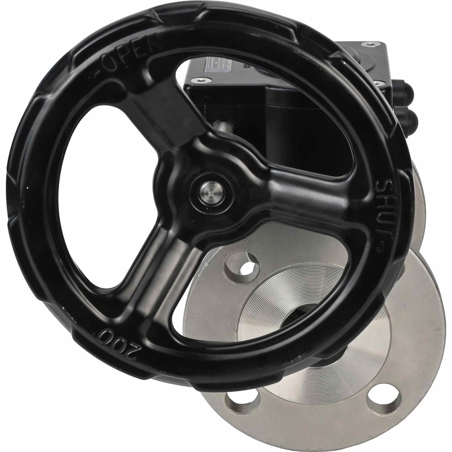 Kugelhahn aus Edelstahl Elephant ksfpt-304-180-ham, Gehäusematerial - Edelstahl AISI 304, Kugelmaterial - Edelstahl AISI 304, Dichtung - PTFE, handbetätigt