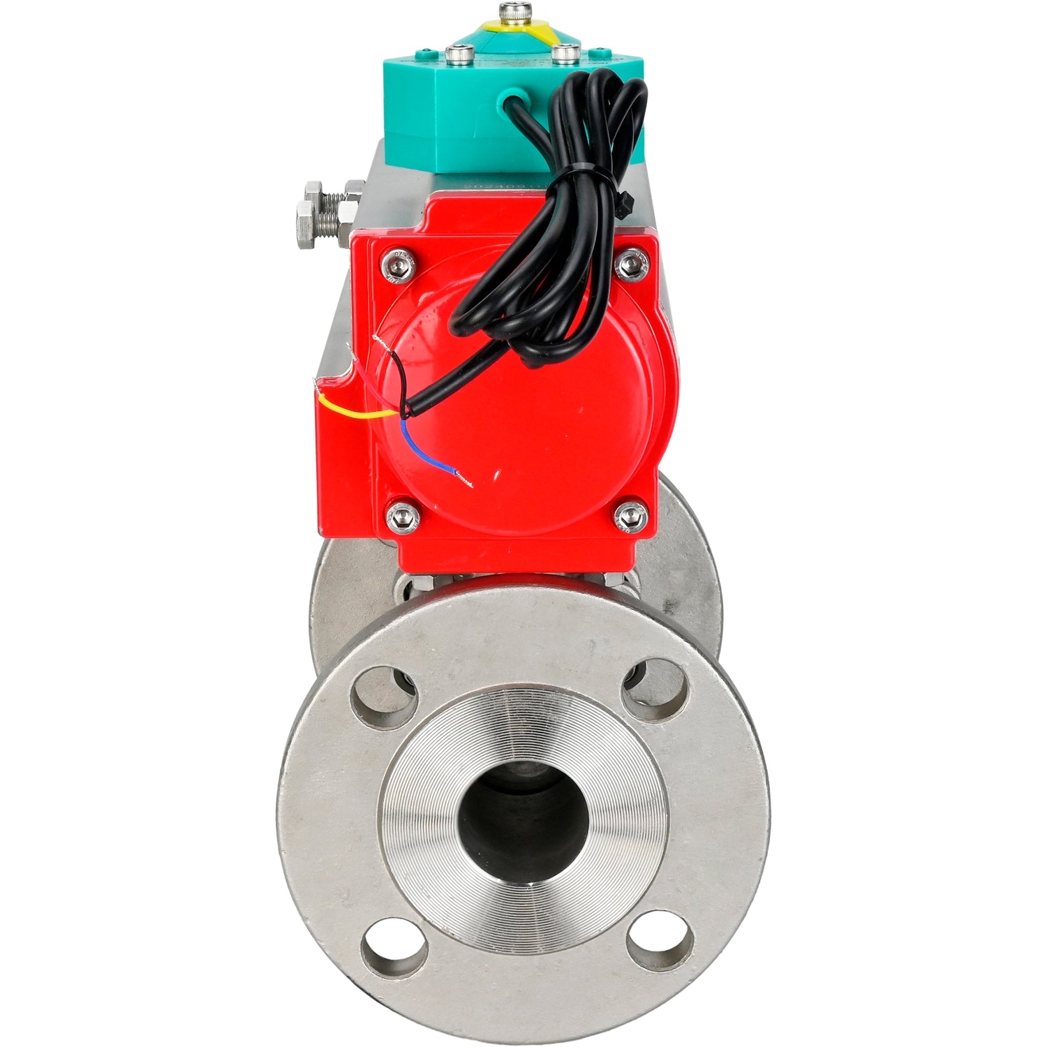 Ball valves Elephant BV3131P(3pc)-FP-F-ISO-H DN15-100 16-40/25/16 bar full bore, flanged, body - 304 stainless steel, seal - PTFE, with pneumatic drive PA-DA and ALS200D magnetic switch