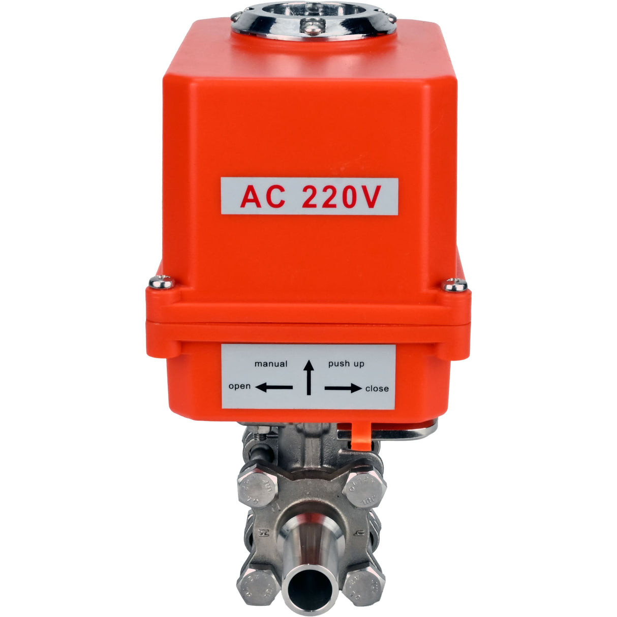 Kugelhähne Elephant BV3131P(3pc)-FP-W-ISO-H LANG voll durchgängig, Gehäuse - Edelstahl 304, geschweißt, mit 1/4-Umdrehungs-Elektroantrieb Elephant QT-N-EM-O1-220VAC-U1 MINI 220V