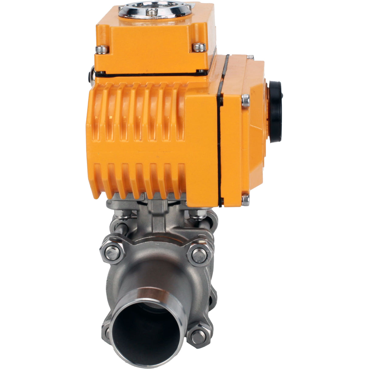 Kugelhähne Elephant BV3131P(3pc)-FP-W-ISO-H LANG voll durchgängig, Gehäuse - Edelstahl 304, geschweißt, mit 1/4-Umdrehungs-Elektroantrieb Elephant QT-N-EM-O1-380VAC-U1 380V