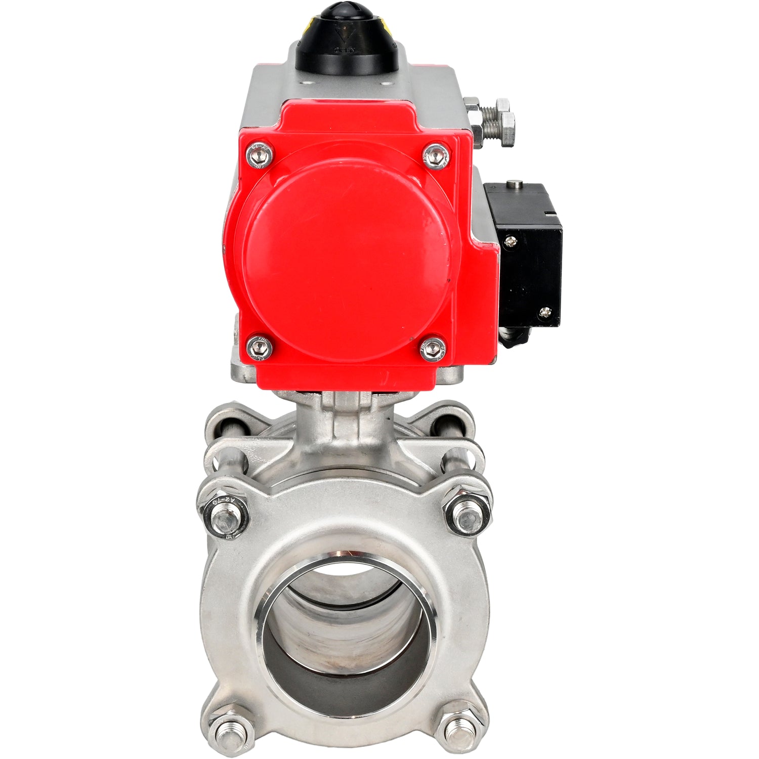Ball valves Elephant BV3232P(3pc)-FP-W-ISO-H WDVF DN15-32 63 bar full bore, body - 316 stainless steel, seal - PTFE, for welding, with PA-DA pneumatic actuator, pneumatic distributor 4M310-08 NAMUR 220V