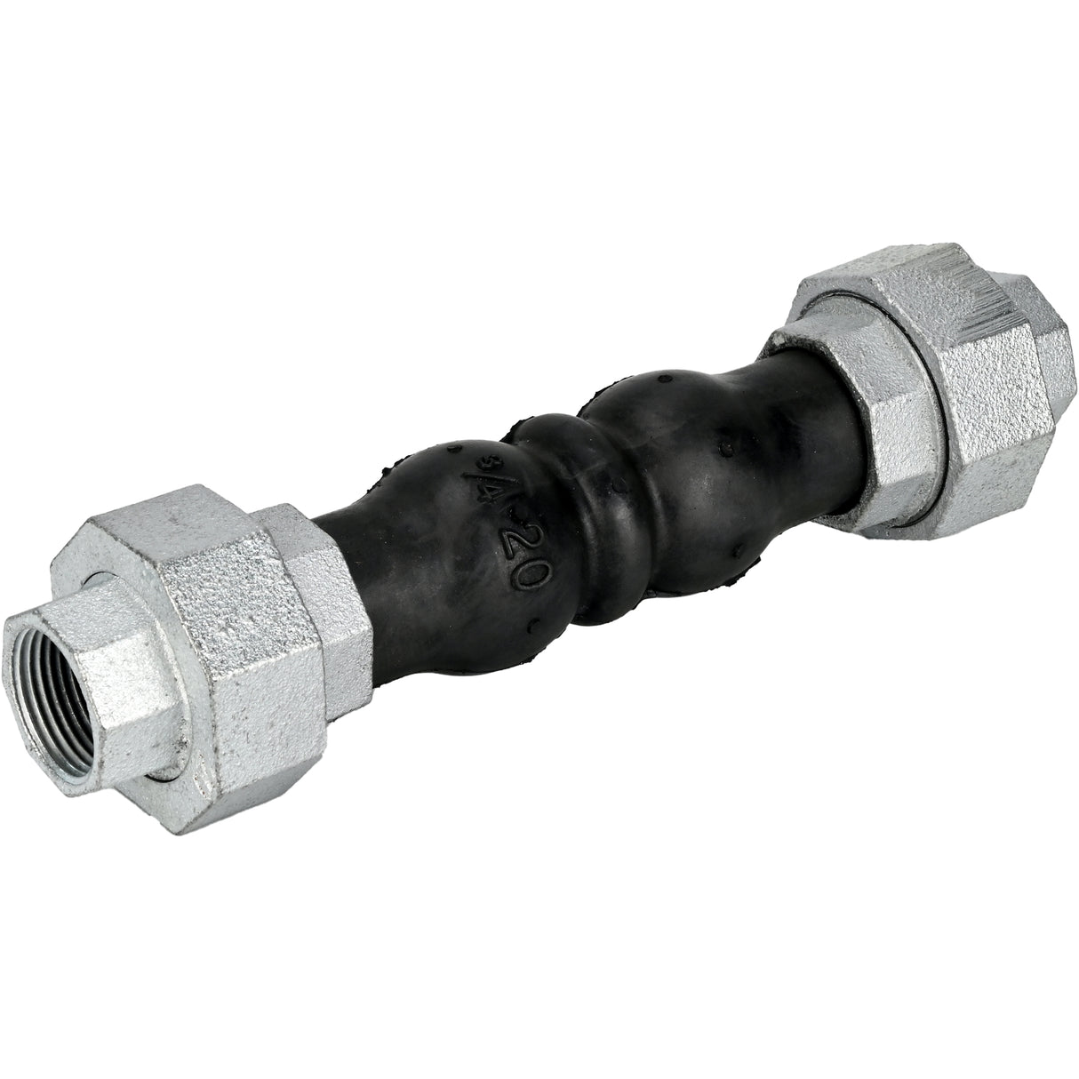 Gummikompensatoren Elephant CR-N17-T PN16, Gummieinlage (Körper) - NBR, Anschlussart - mit Gewinde, Material des Gewindeelements - verzinktes Gusseisen