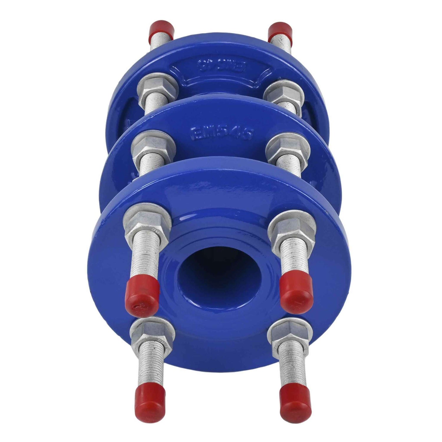 Demontagekupplung Elephant DIA1212E-F Gehäusematerial - Gusseisen GGG400, Dichtung - EPDM, dreiflachsig, Farbe - blau