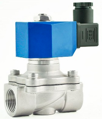 Zweiwege-Elektromagnetventil, normalerweise geschlossen, direkt wirkend, Elephant DW21-SS316-НЗ 316 VITON G SD01B 24V, Gehäusematerial – Edelstahl AISI 316, Dichtung – Viton