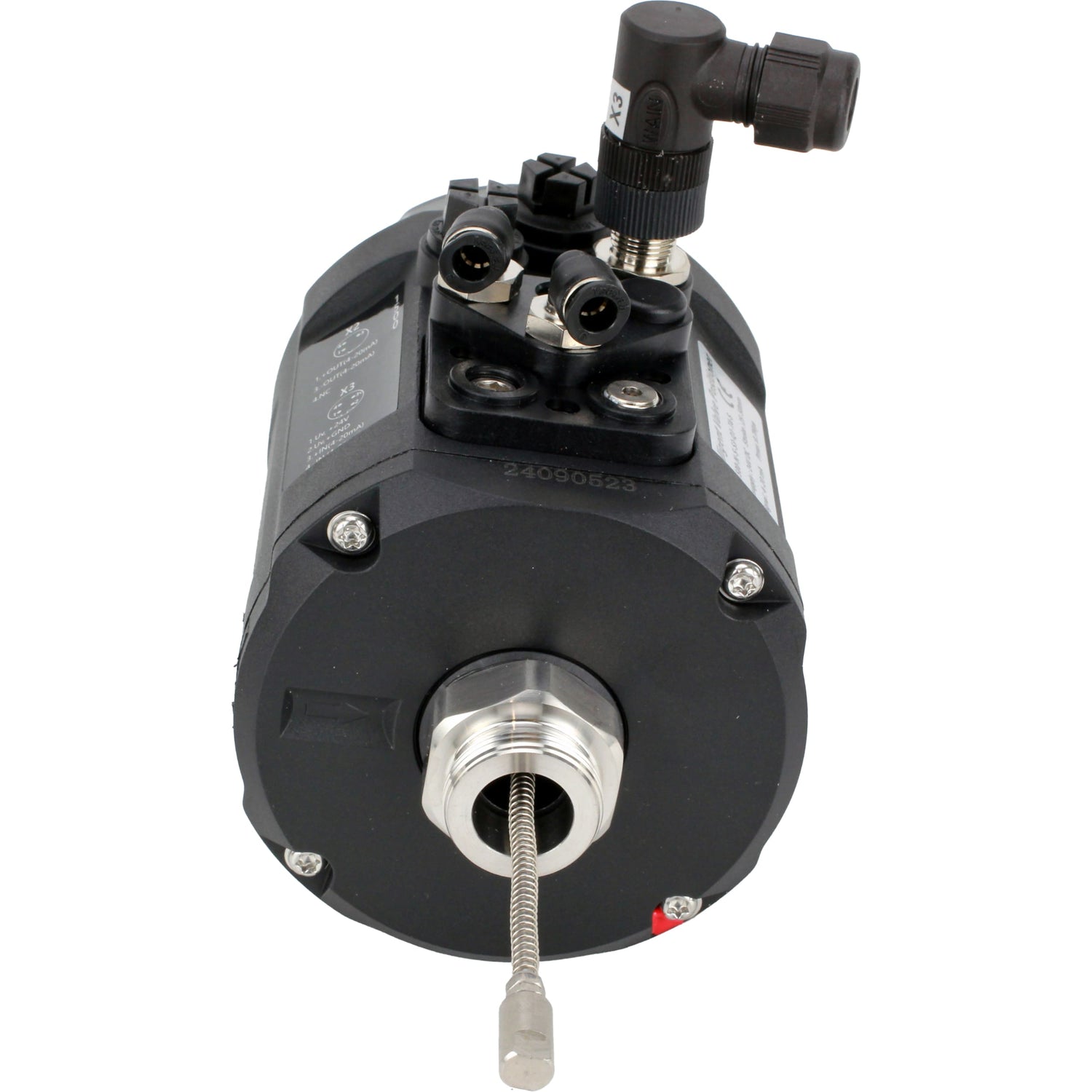 Elektropneumatische Stellungsregler Elephant EIP intelligent, linearer Hubbereich - 5-50mm, drehbar - 0-90°, Spannung - 24V, Druck - 3-7bar, Gehäuse - Kunststoff, Farbe - schwarz