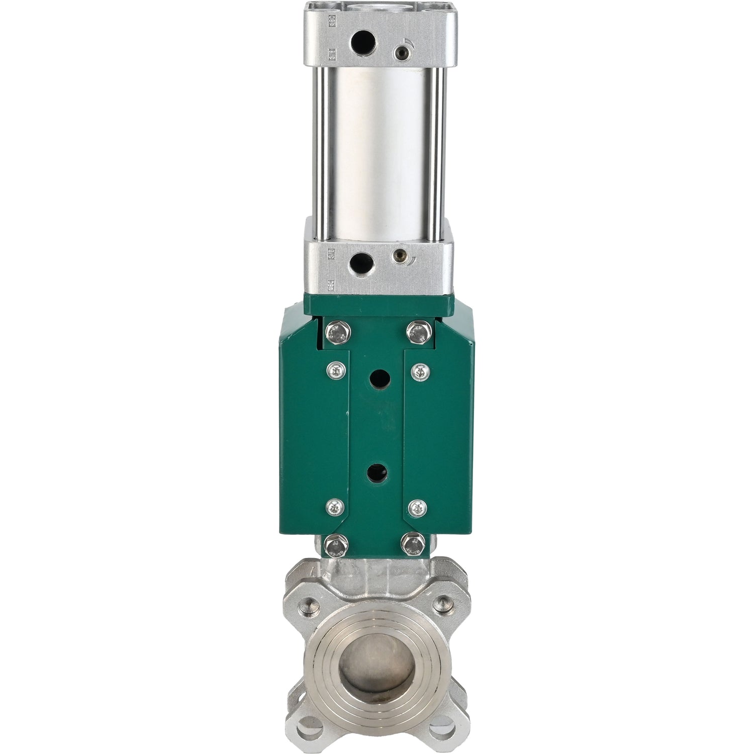 Messerkegelventil Elephant GVK3131E-2W-Fb-2P PSI232, wafer-typ, gehäusematerial - edelstahl AISI 304, mit pneumatischem antrieb