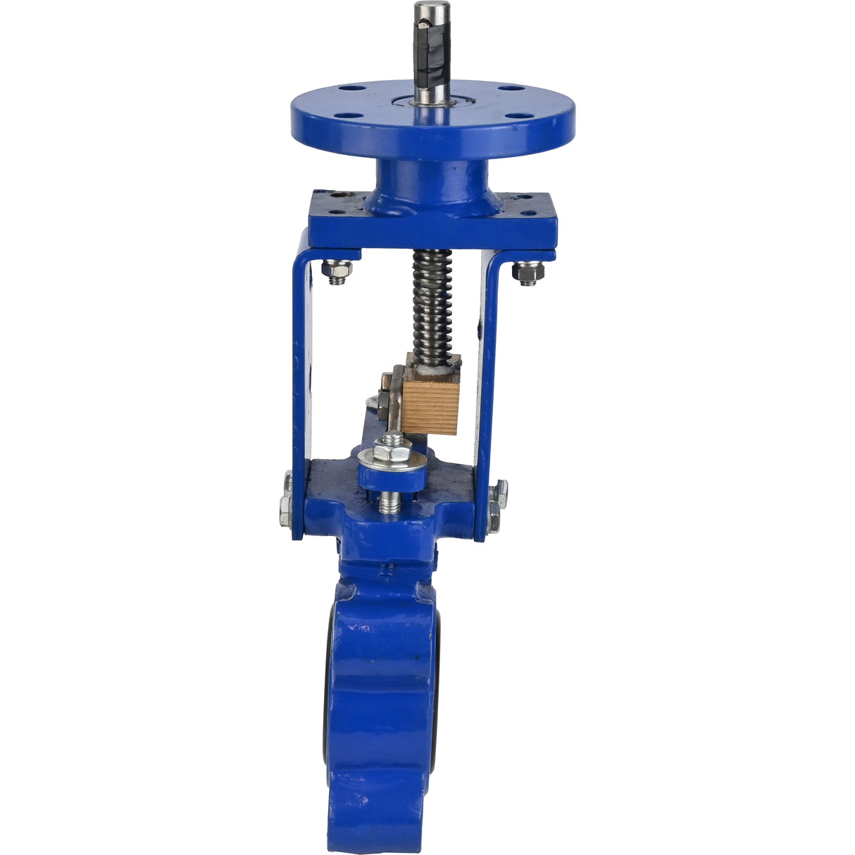 Plattenschieber Elephant GVKN1331E-2W-Fb-ISO, Gehäuse - Gusseisen GGG40, Schieber - Edelstahl AISI 304, Dichtung - EPDM, nur Spindel