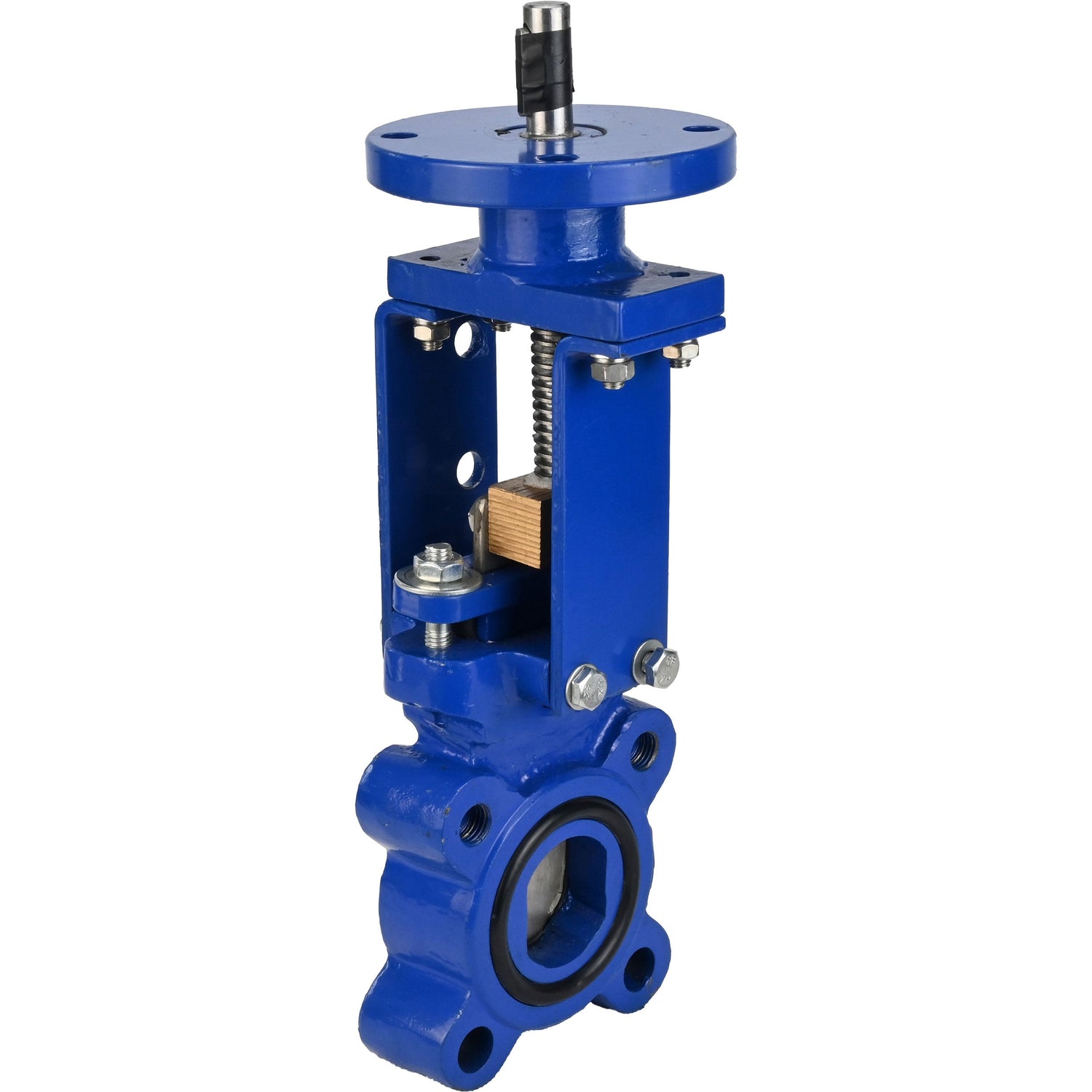 Plattenschieber Elephant GVKN1331N-2W-Fb-ISO, Gehäuse - Gusseisen GGG40, Schieber - Edelstahl AISI 304, Dichtung - NBR, nur Spindel