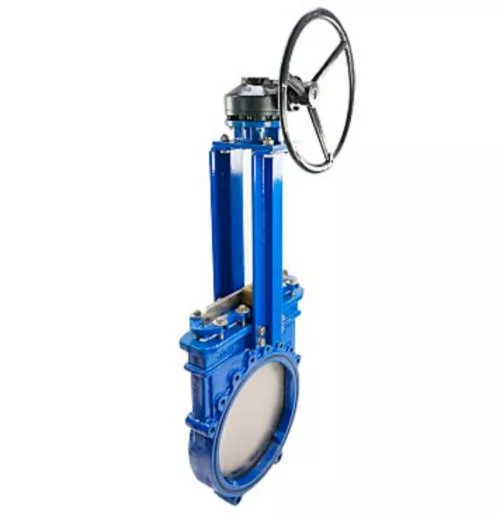 Plattenschieber Elephant GVKN1331N-2W-Fb-R, Gehäuse - Gusseisen GGG40, Schieber - Edelstahl AISI 304, Dichtung - Metall, Getriebe