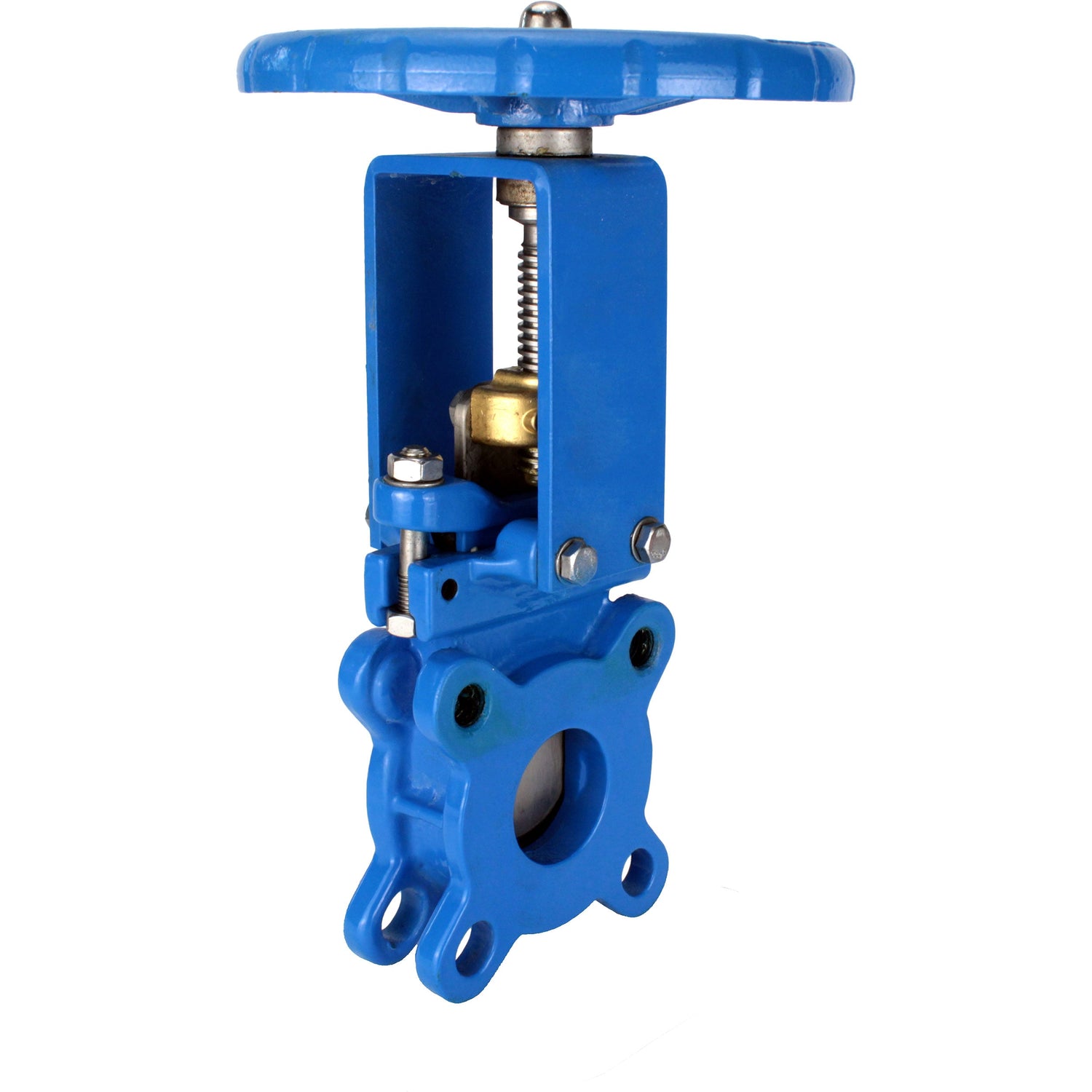 Plattenschieber Elephant GVKN1331N-2W-Fb-S, Gehäuse - Gusseisen GGG40, Schieber - Edelstahl AISI 304, Dichtung - NBR, Handrad