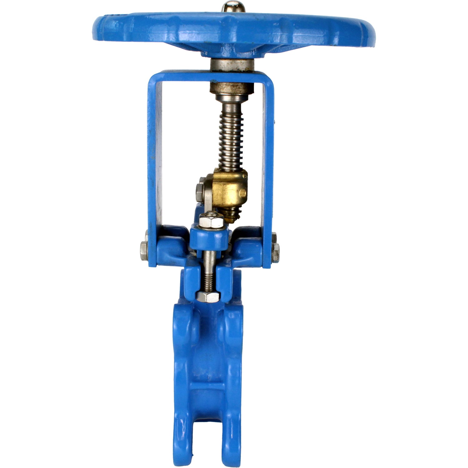 Plattenschieber Elephant GVKN1331N-2W-Fb-S, Gehäuse - Gusseisen GGG40, Schieber - Edelstahl AISI 304, Dichtung - NBR, Handrad