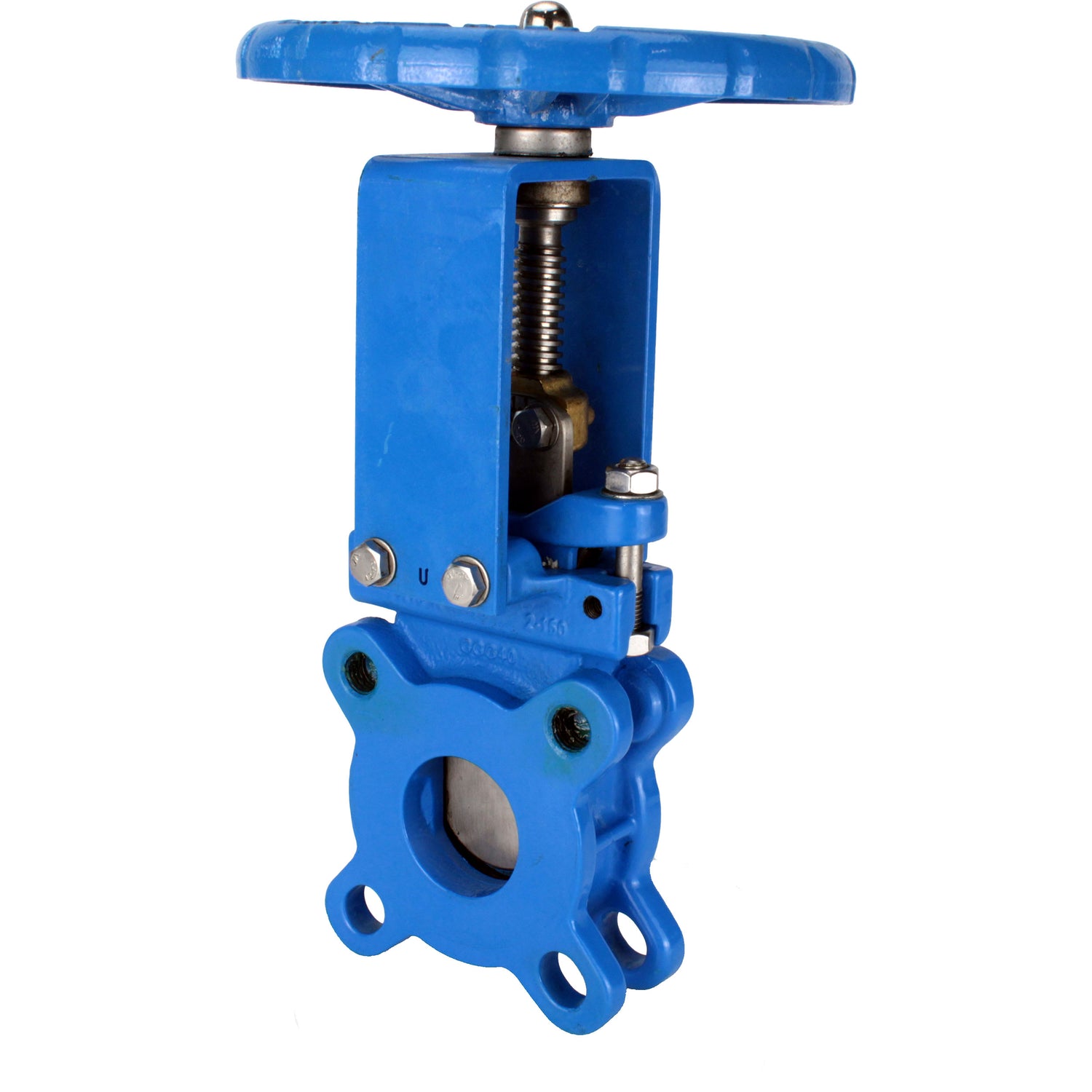 Plattenschieber Elephant GVKN1331N-2W-Fb-S, Gehäuse - Gusseisen GGG40, Schieber - Edelstahl AISI 304, Dichtung - NBR, Handrad