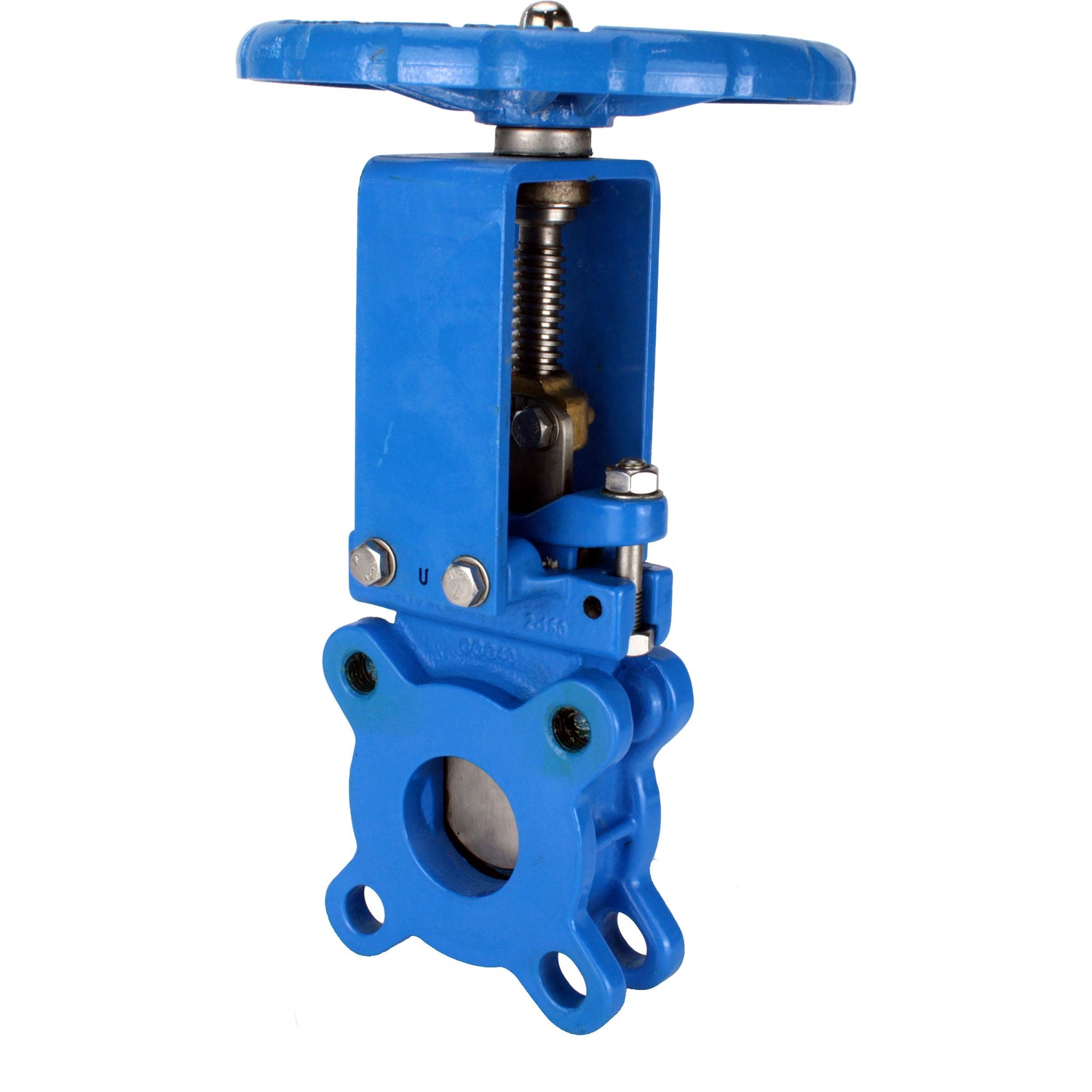 Plattenschieber Elephant GVKN1331N-2W-Fb-S, Gehäuse - Gusseisen GGG40, Schieber - Edelstahl AISI 304, Dichtung - NBR, Handrad