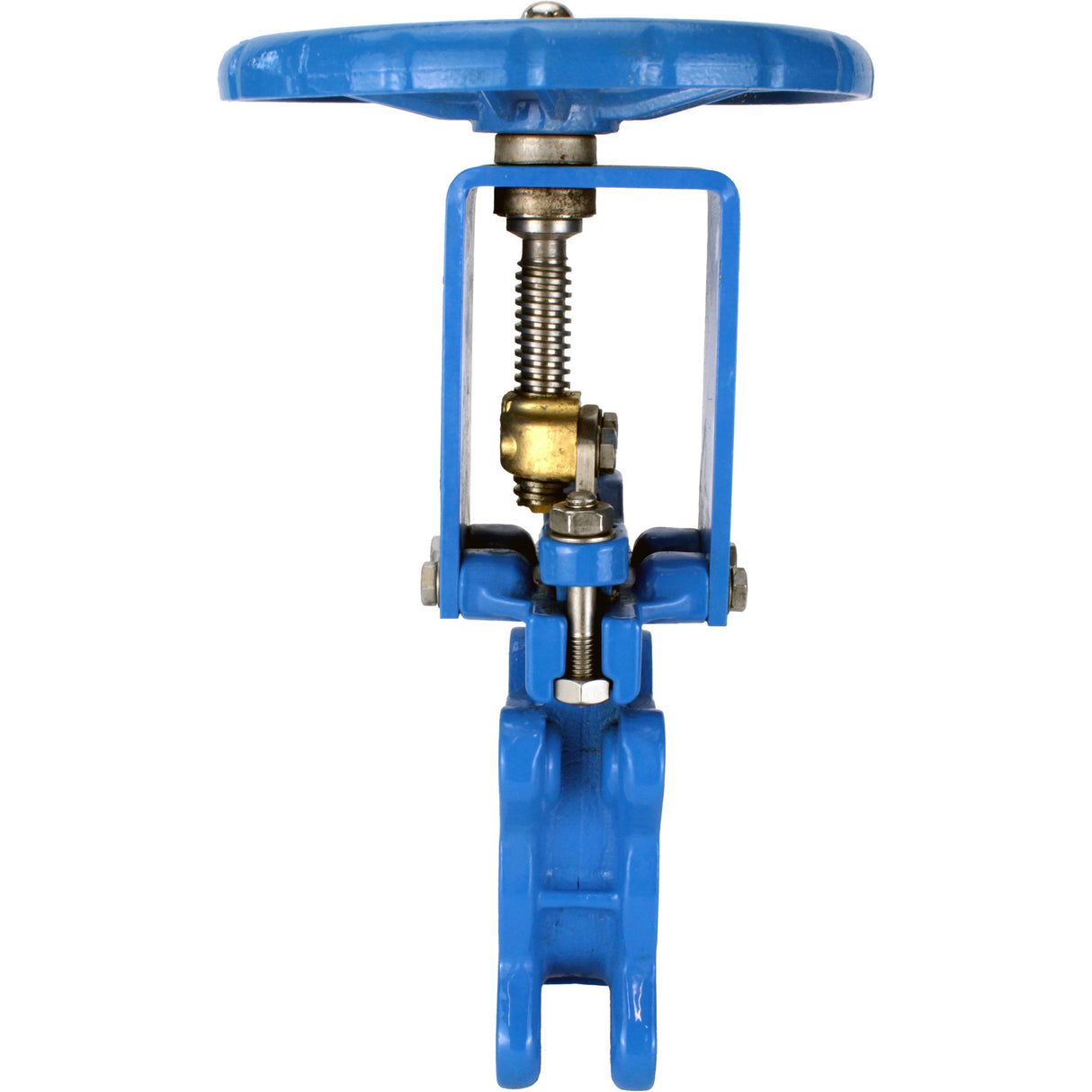 Plattenschieber Elephant GVKN1331N-2W-Fb-S, Gehäuse - Gusseisen GGG40, Schieber - Edelstahl AISI 304, Dichtung - NBR, Handrad