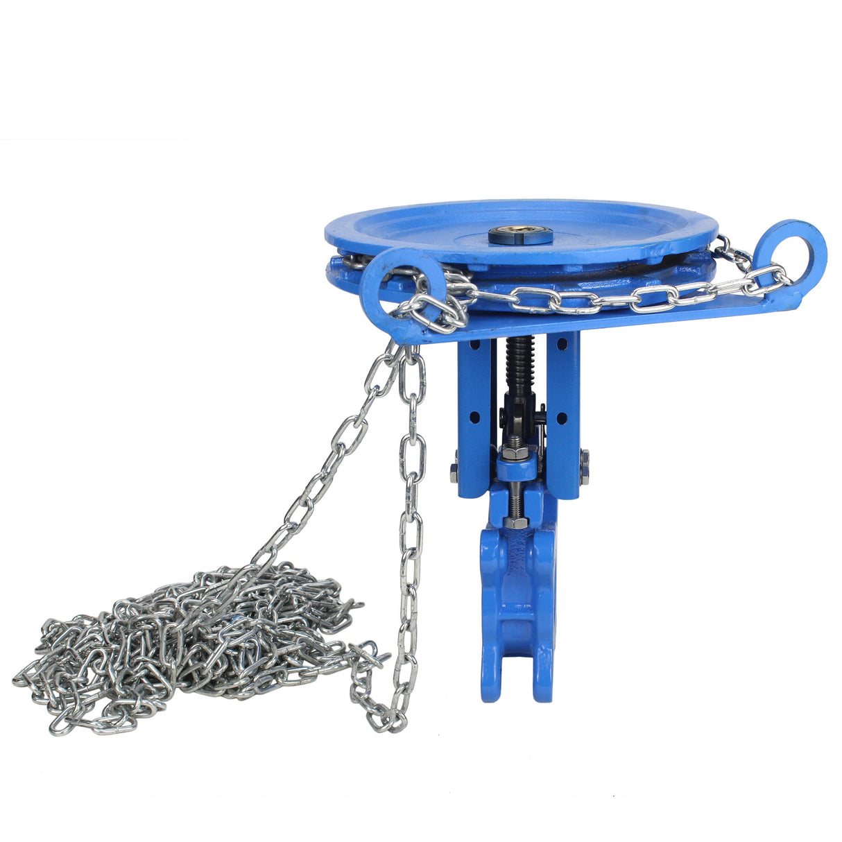 Plattenschieber Elephant GVKR1331N-2W-Fb-CC, Gehäuse - Gusseisen GGG40, Schieber - Edelstahl AISI 304, Dichtung - NBR, Handrad mit Kette