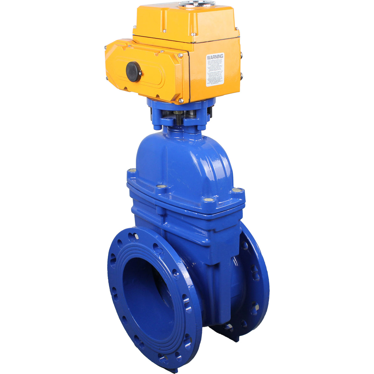 Wedge valves Elephant GVWN1414E-2W-F flanged wedge valves, wedge - rubber-coated, spindle - non-rising, body - cast iron, seal - EPDM, with ISO flange with multi-turn electric drive MT-N-Z-O1-380VAC-U1