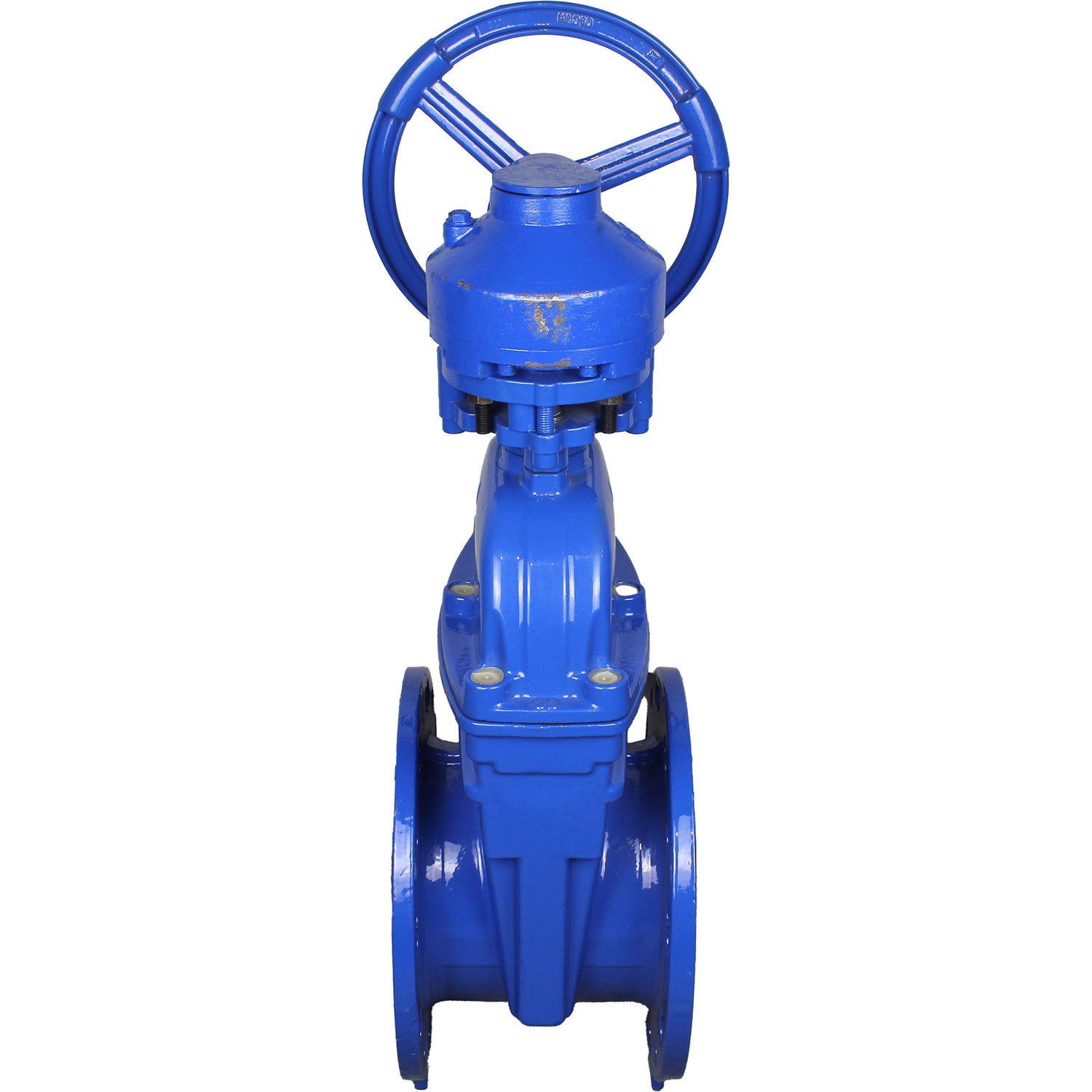 Wedge valves Elephant GVWN1414E-2W-F flanged wedge valves, wedge - rubber coated, spindle - non-rising, body - cast iron, seal - EPDM, with ISO flange with gearbox RMN1-360Z-T2,35-ISO