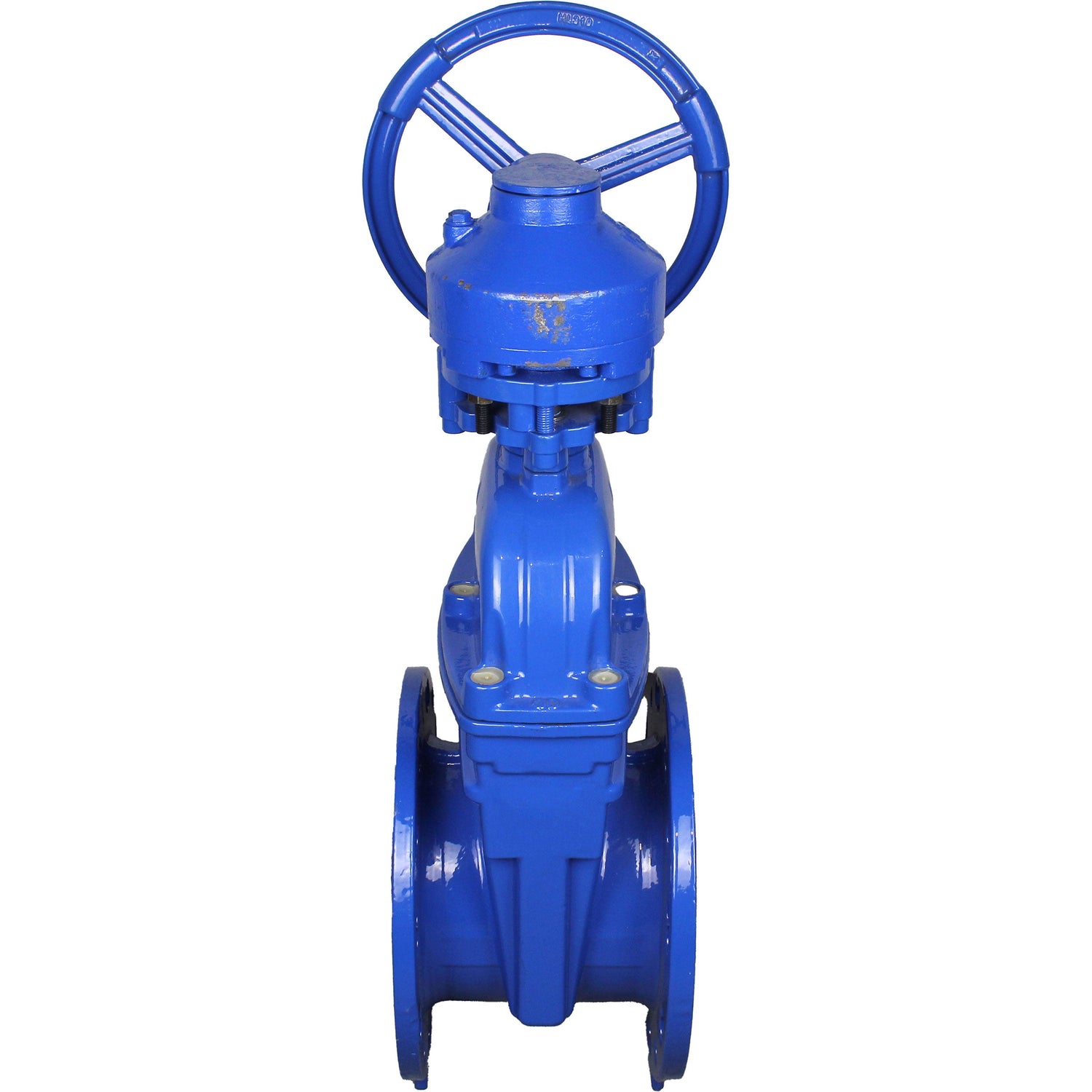 Wedge valves Elephant GVWN1414E-2W-F flanged wedge valves, wedge - rubber coated, spindle - non-rising, body - cast iron, seal - EPDM, with ISO flange with gearbox RMN1-360Z-T2,35-ISO