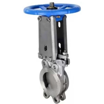 Knife gate valve Elephant GVKR3232E-1W-Fb-S DN50 16 bar unilateral, flanged joint, spindle - retractable, body - 316 stainless steel, gate valve - 316 stainless steel, seal - EPDM, control - handwheel, WENZ