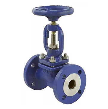 Membran-Stoppventil Elephant VS2130M-F-S PSI580, geflanscht, geflanscht, Gehäusematerial - Stahl GS-C25, Dichtung - PTFE, Handrad