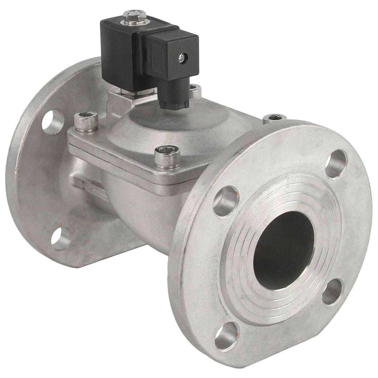 Zweiwege-Elektromagnetventil, normalerweise geschlossen, indirekt wirkend, Elephant VSF-601E-PU-NC EPDM 24®, Gehäusematerial – Edelstahl AISI 304, Dichtung – EPDM