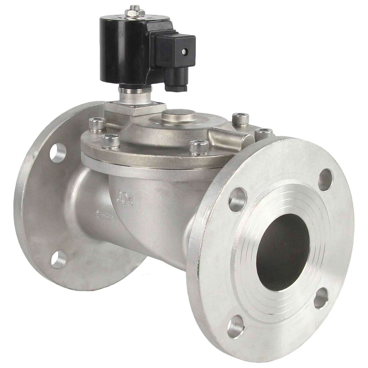 Zweiwege-Elektromagnetventil, normalerweise geschlossen, indirekt wirkend, Elephant VSF-601N-PU-NC, NBR 110/220 V, Gehäusematerial – Edelstahl AISI 304, Dichtung – NBR