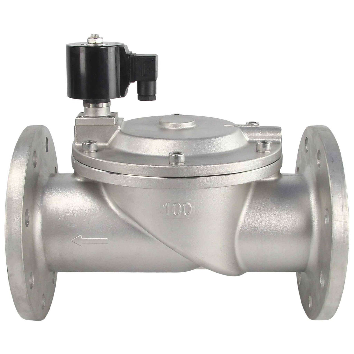 Zweiwege-Elektromagnetventil, normalerweise geschlossen, indirekt wirkend, Elephant VSF-601V-PU-NC VITON 110/220 V, Gehäusematerial – Edelstahl AISI 304, Dichtung – Viton