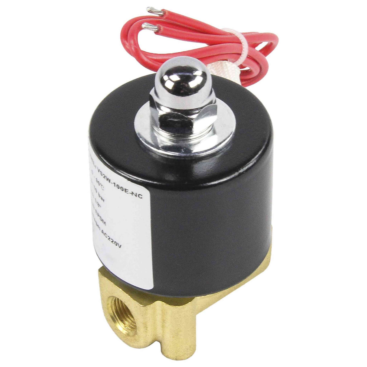 Zweiwege-Elektromagnetventil, normalerweise geschlossen, direkt wirkend, Elephant VS2W-100E-NC EPDM 110/220 V, Gehäusematerial – Messing, Dichtung – EPDM