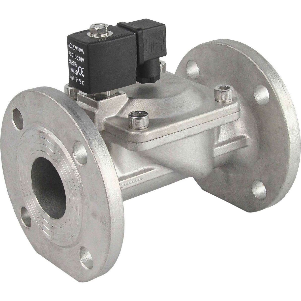 Zweiwege-Elektromagnetventil, normalerweise geschlossen, indirekt wirkend, Elephant VSF-601E-PU-NC EPDM 24®, Gehäusematerial – Edelstahl AISI 304, Dichtung – EPDM