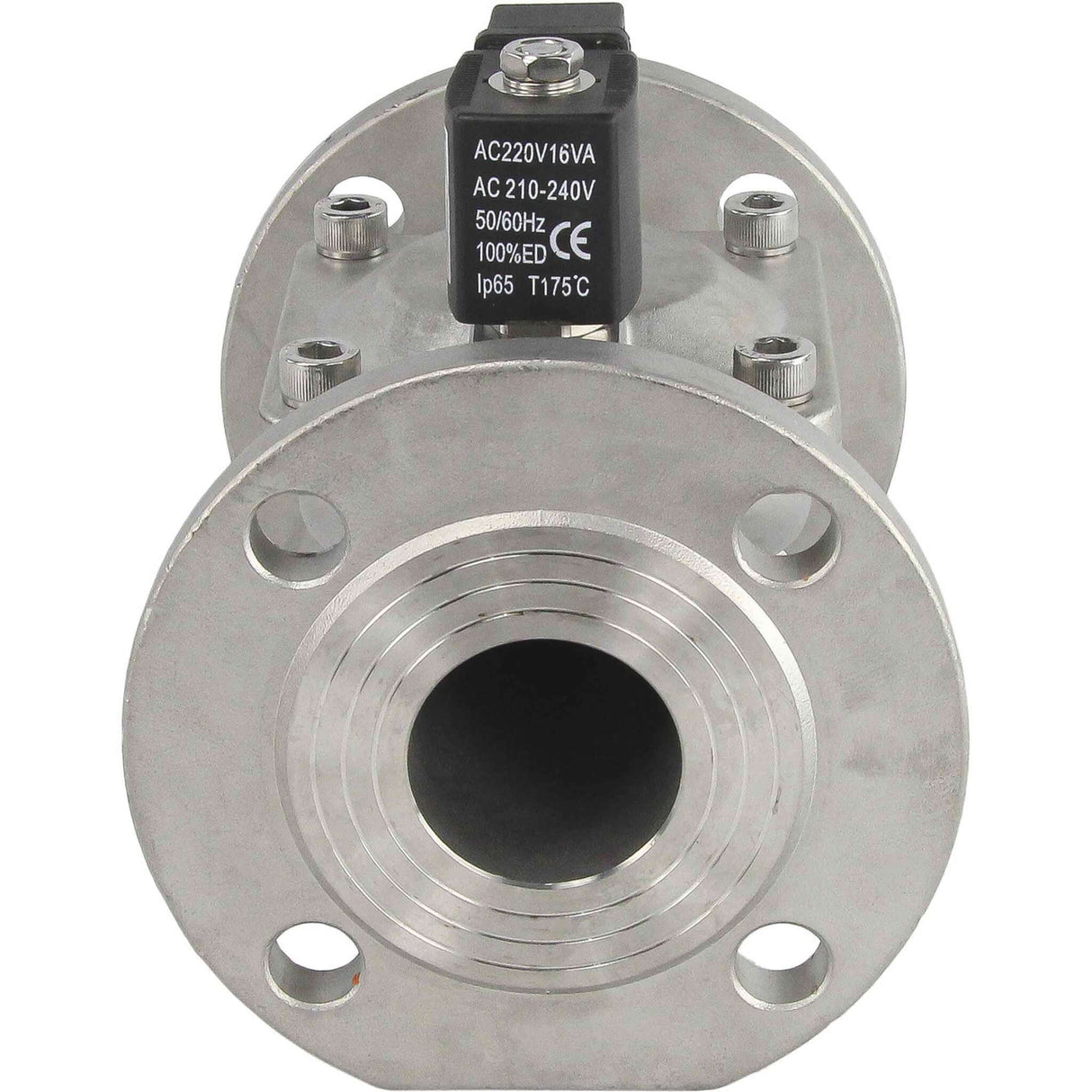 Zweiwege-Elektromagnetventil, normalerweise geschlossen, indirekt wirkend, Elephant VSF-601E-PU-NC EPDM 24®, Gehäusematerial – Edelstahl AISI 304, Dichtung – EPDM