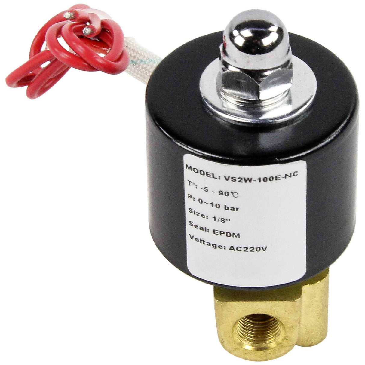 Zweiwege-, normalerweise geschlossener, direkt wirkender Elephant VS2W-100E-NC EPDM 24 V, Gehäusematerial – Messing, Dichtung – EPDM