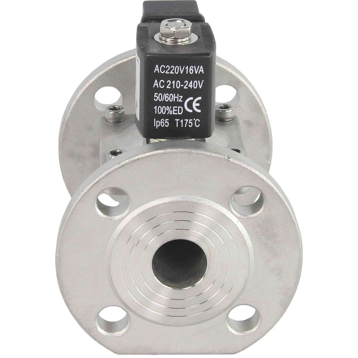 Zweiwege-Elektromagnetventil, normalerweise geschlossen, indirekt wirkend, Elephant VSF-601E-PU-NC EPDM 110/220 V, Gehäusematerial – Edelstahl AISI 304, Dichtung – EPDM