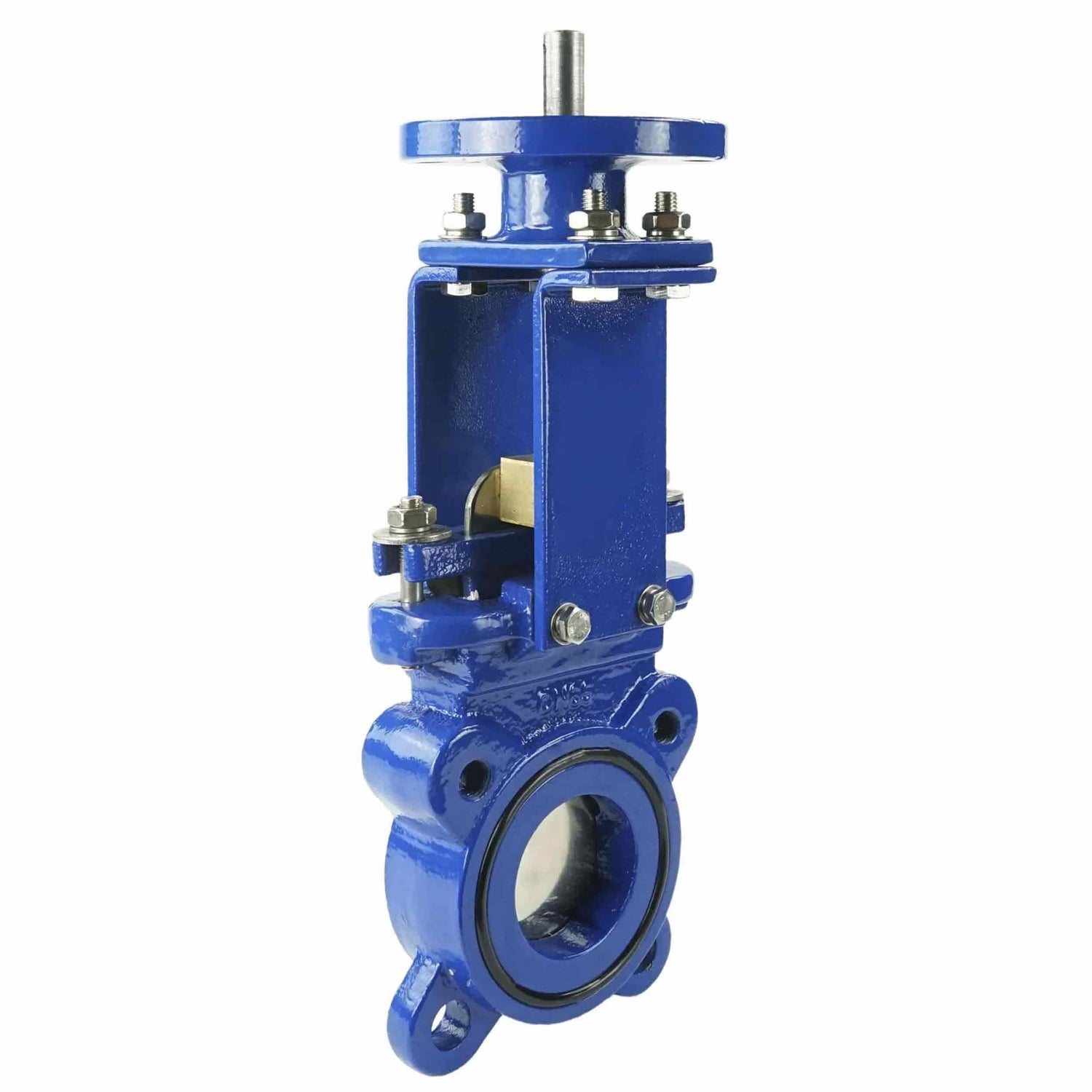 Messerkegelventil Elephant GGG40-SS304-NBR-2W-ISO, gehäusematerial - gusseisen GGG40, klingenmaterial - edelstahl AISI 304, dichtung - NBR, nur mit schaft