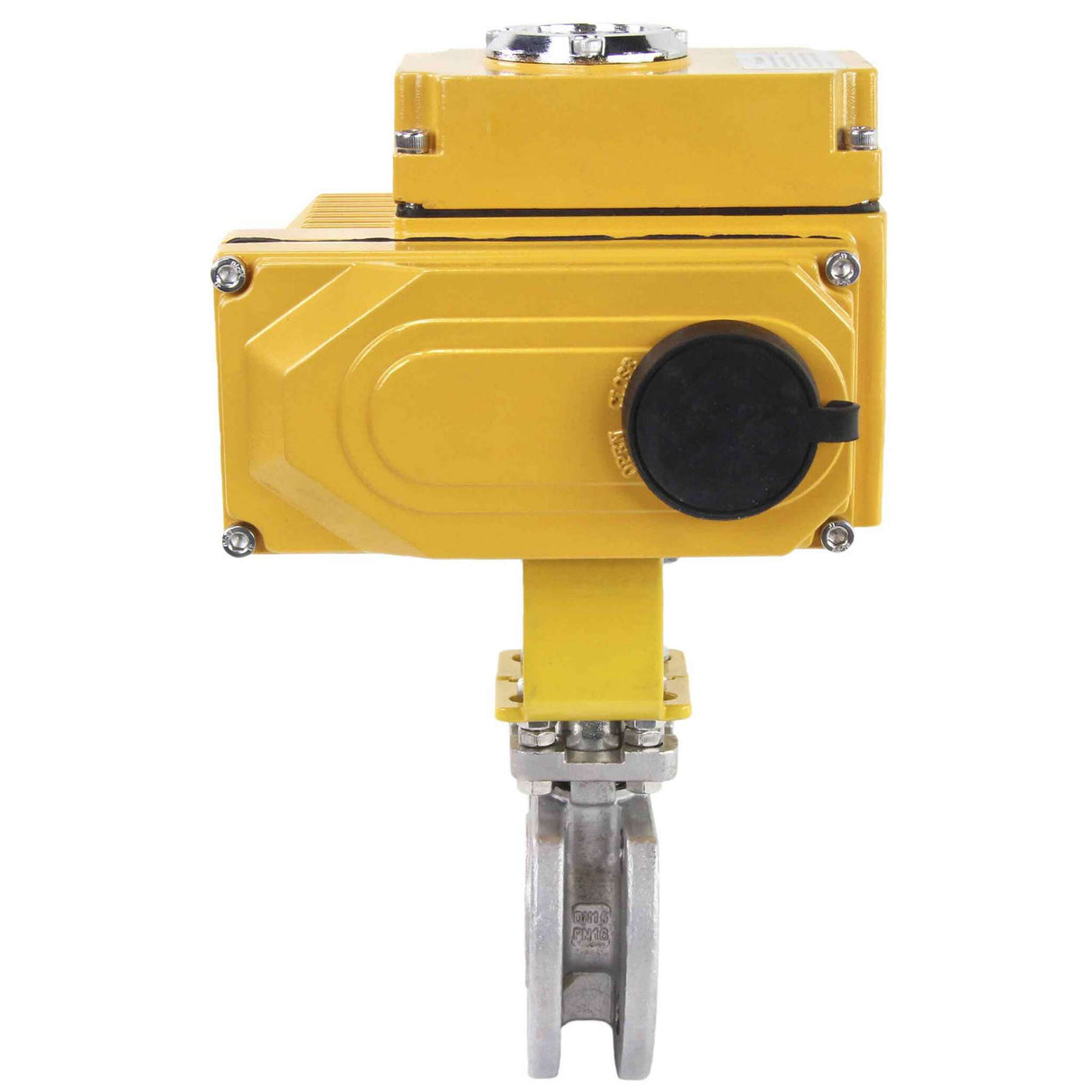 Kugelhahn aus Edelstahl Elephant kchmfp-elephant-380v, Gehäusematerial - Edelstahl AISI 316, Kugelmaterial - Edelstahl AISI 316, Dichtung - PTFE, elektrisch betätigter Antrieb