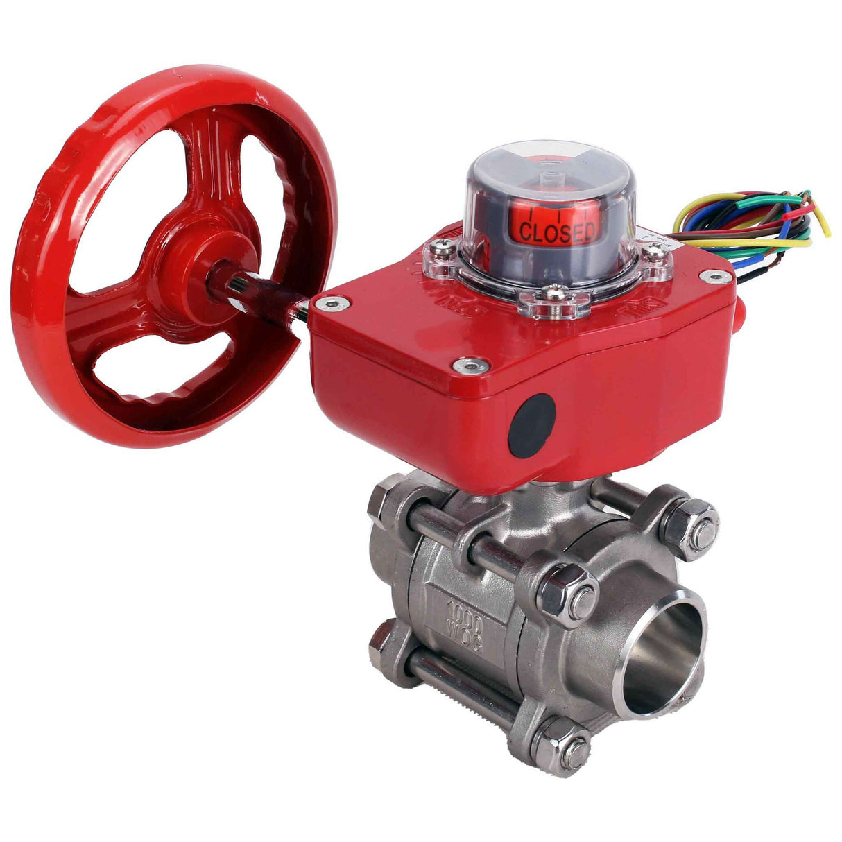 Kugelhahn aus Edelstahl Elephant kshpp-316200-iso_hgbf, Gehäusematerial - Edelstahl AISI 316, Kugelmaterial - Edelstahl AISI 316, Dichtung - PTFE, handbetätigt