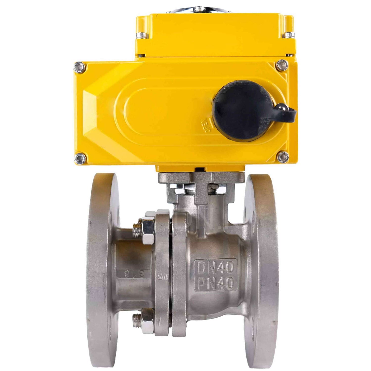 Kugelhahn aus Edelstahl Elephant kchfp-elephant-24v, Gehäusematerial - Edelstahl AISI 316, Kugelmaterial - Edelstahl AISI 316, Dichtung - PTFE, elektrisch betätigter Antrieb