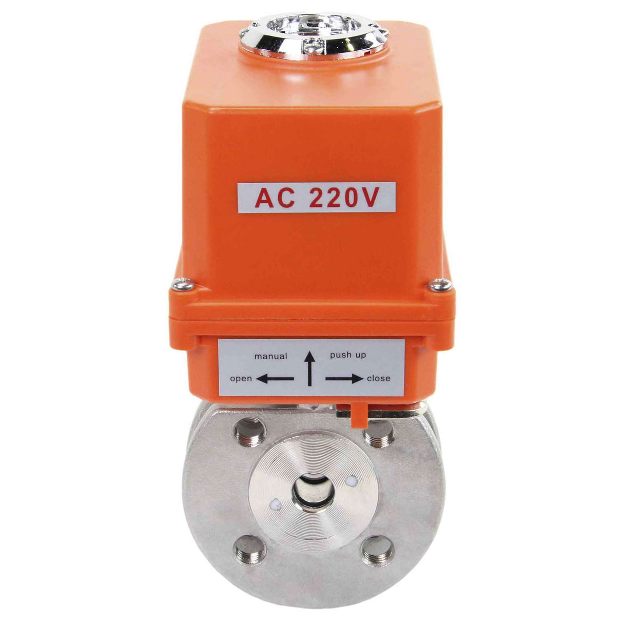 Kugelhahn aus Edelstahl Elephant kchmfp-elephant-110/220v, Gehäusematerial - Edelstahl AISI 316, Kugelmaterial - Edelstahl AISI 316, Dichtung - PTFE, elektrisch betätigter Antrieb