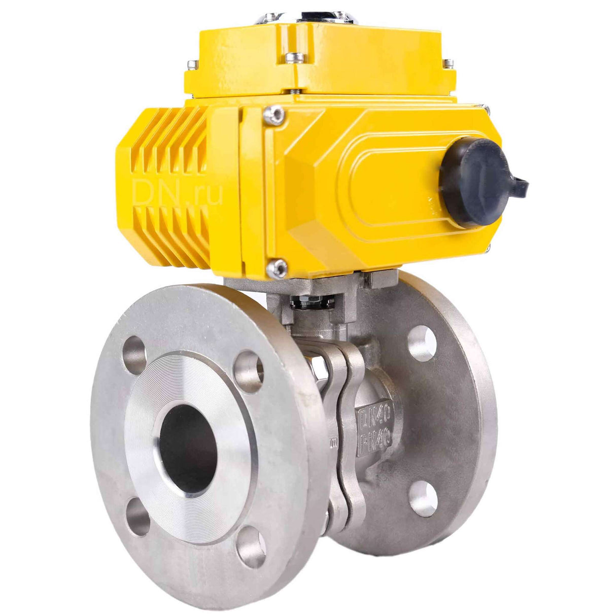 Kugelhahn aus Edelstahl Elephant kchfp-elephant-24v, Gehäusematerial - Edelstahl AISI 316, Kugelmaterial - Edelstahl AISI 316, Dichtung - PTFE, elektrisch betätigter Antrieb