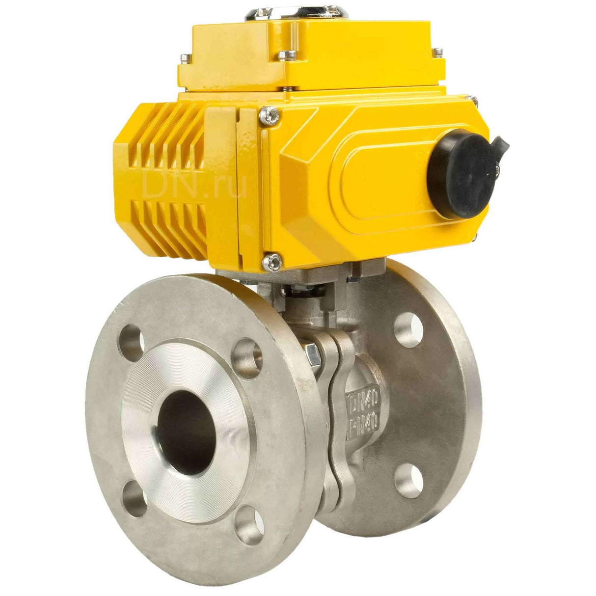 Kugelhahn aus Edelstahl Elephant kchfp-elephant-380v, Gehäusematerial - Edelstahl AISI 316, Kugelmaterial - Edelstahl AISI 316, Dichtung - PTFE, elektrisch betätigter Antrieb